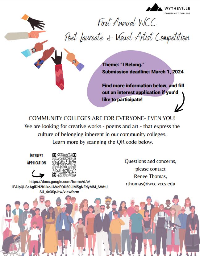 Poet Laureate & Visual Artist Competition | Wytheville Community College