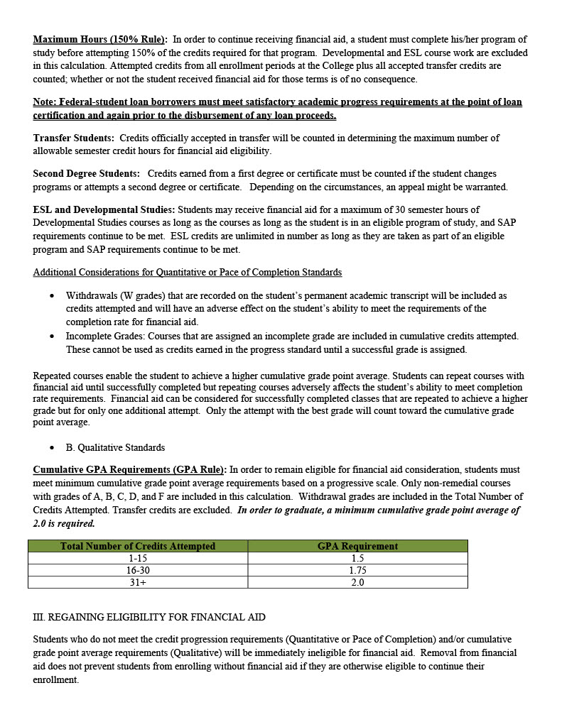 SAP policy2 https://www.wcc.vccs.edu/sites/default/files/2024-12/VCCS%20Satisfactory%20Academic%20Progress12.24.pdf