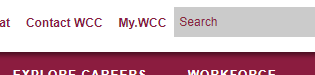 My.WCC link in menu on top of WCC webpages